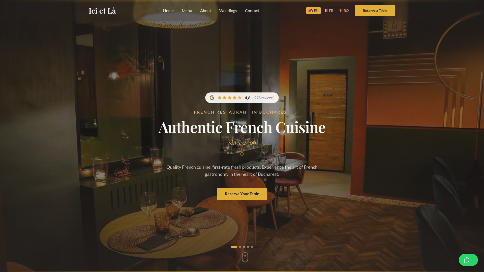Preview of Ici et Là website