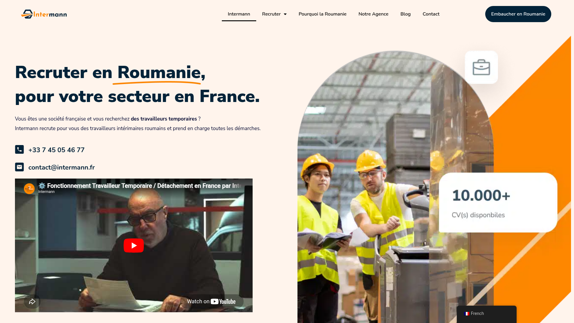 Preview of Intermann France website