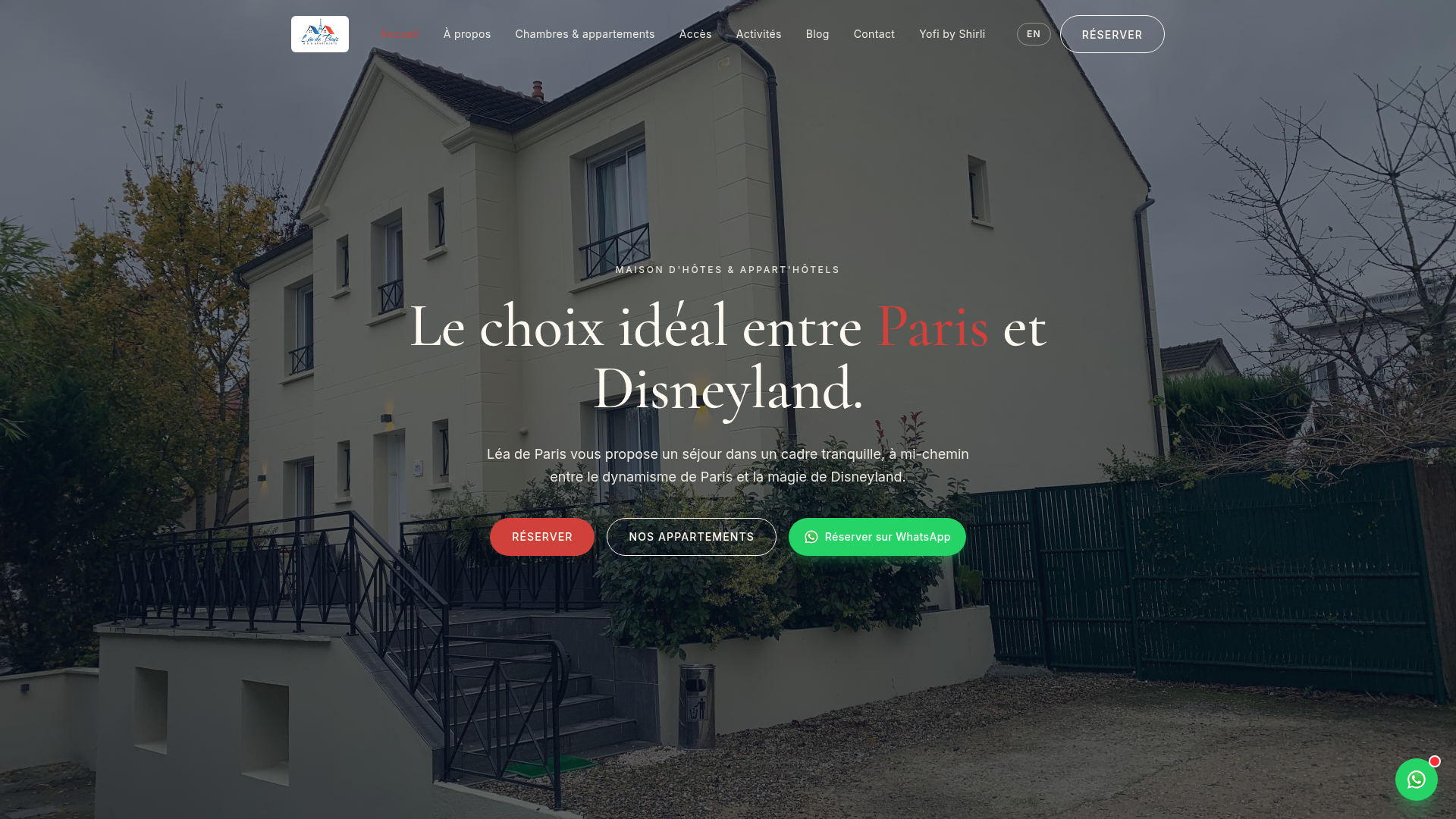 Preview of Leade Paris website